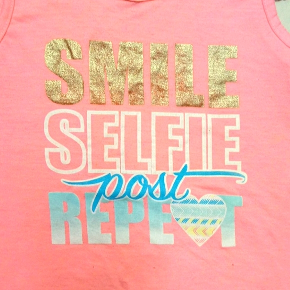 Girls Limited Too Tie-Front Graphic Tank Top – Size L (6) – Preowned - Picture 2 of 4